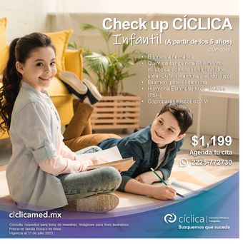 CUP-0046 Check up CÍCLICA Infantil