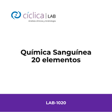 LAB-1020 QUÍMICA SANGUÍNEA 20 ELEMENTOS