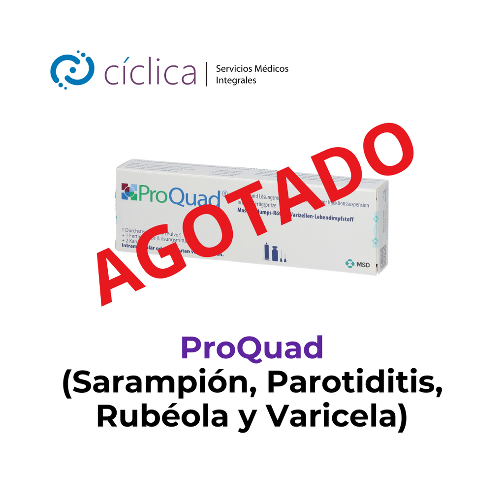 VAC-0130 Vacuna Proquad (Sarampión, Parotiditis, Rubéola  y Varicela)