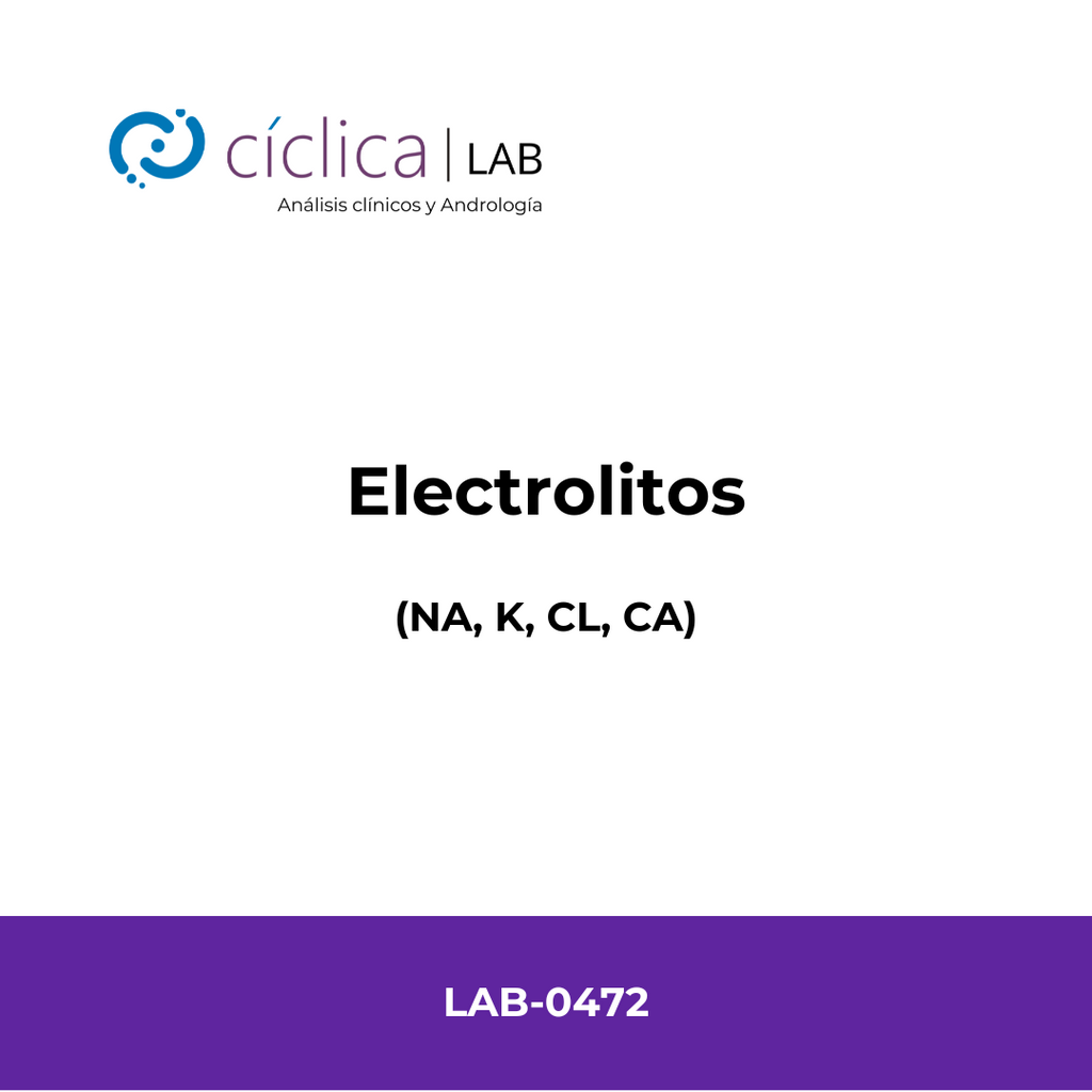 LAB-0472 ELECTROLITOS (NA, K, CL, CA)