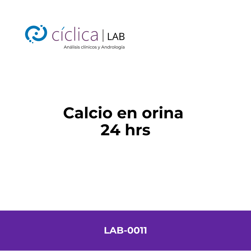 LAB-0011 CALCIO EN ORINA 24 HORAS