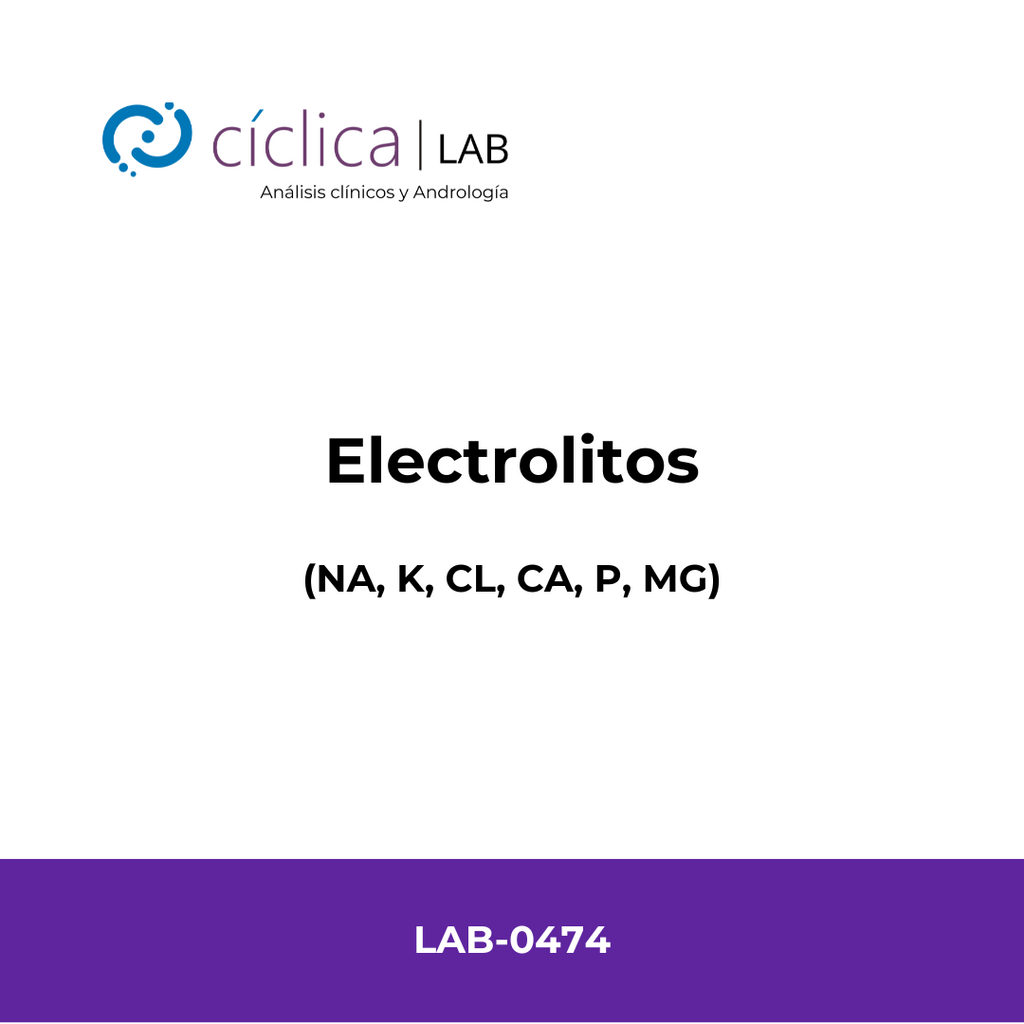 LAB-0474 ELECTROLITOS (NA, K, CL, CA, P, MG)