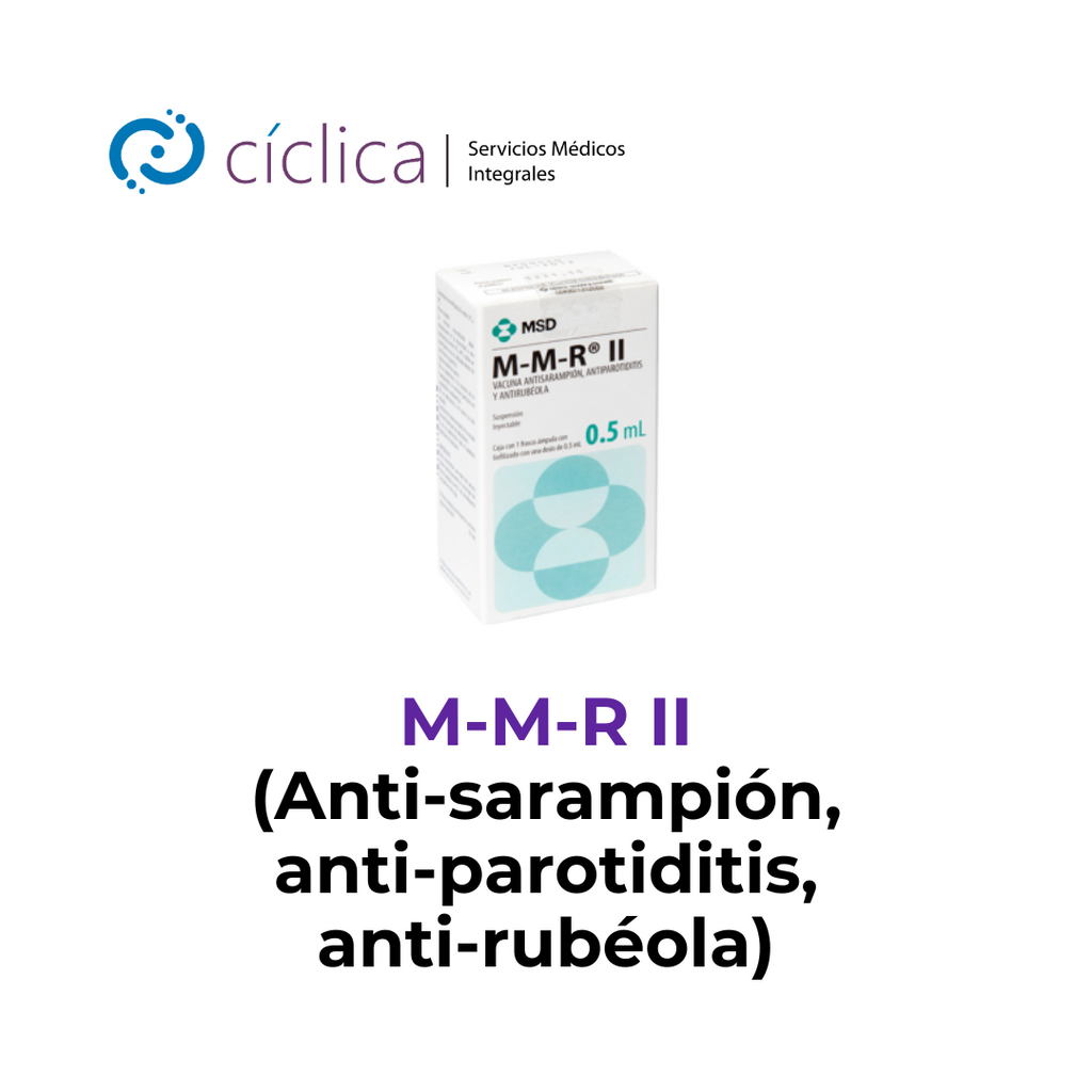 M M R Ii Merck VAC-0106 Vacuna M-M-R® II (Anti-sarampión, anti-parotiditis y anti-rub ...