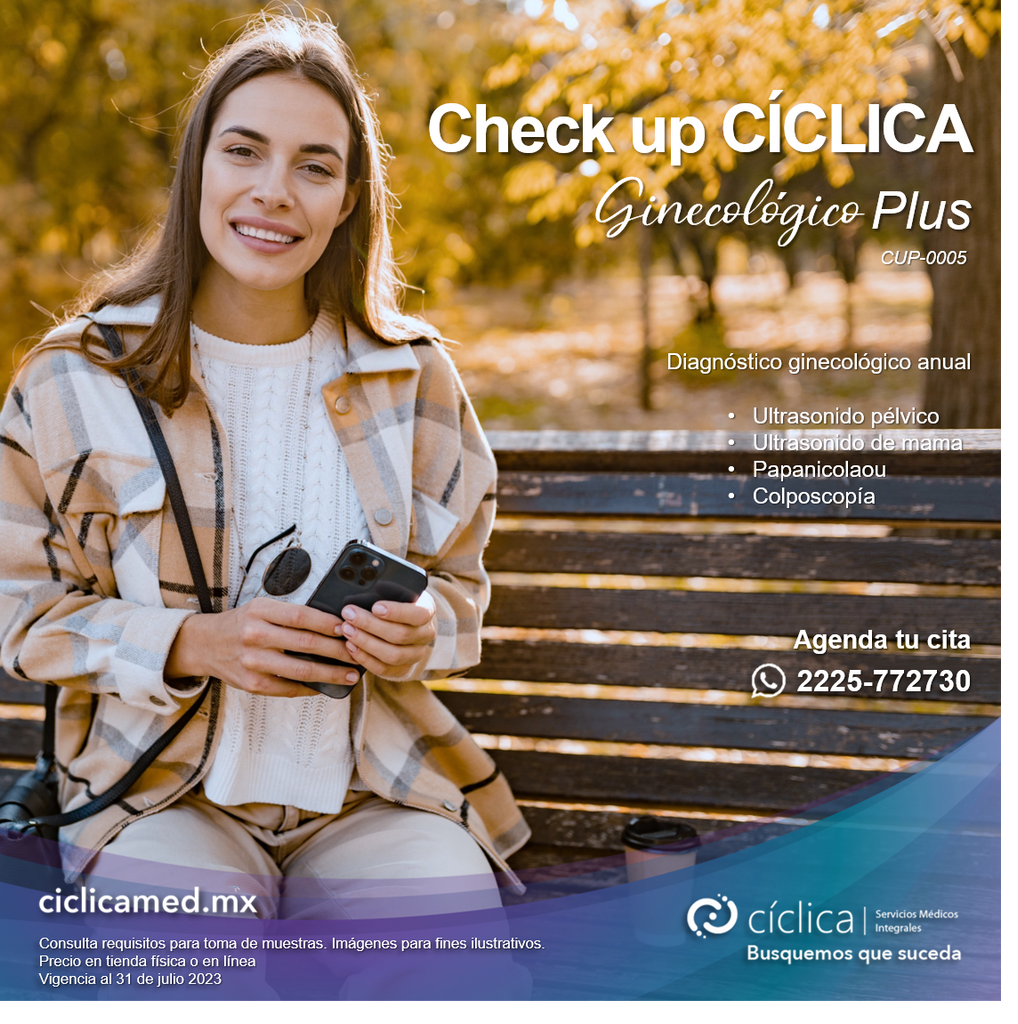 CUP-0005 Check up CÍCLICA Ginecológico Plus