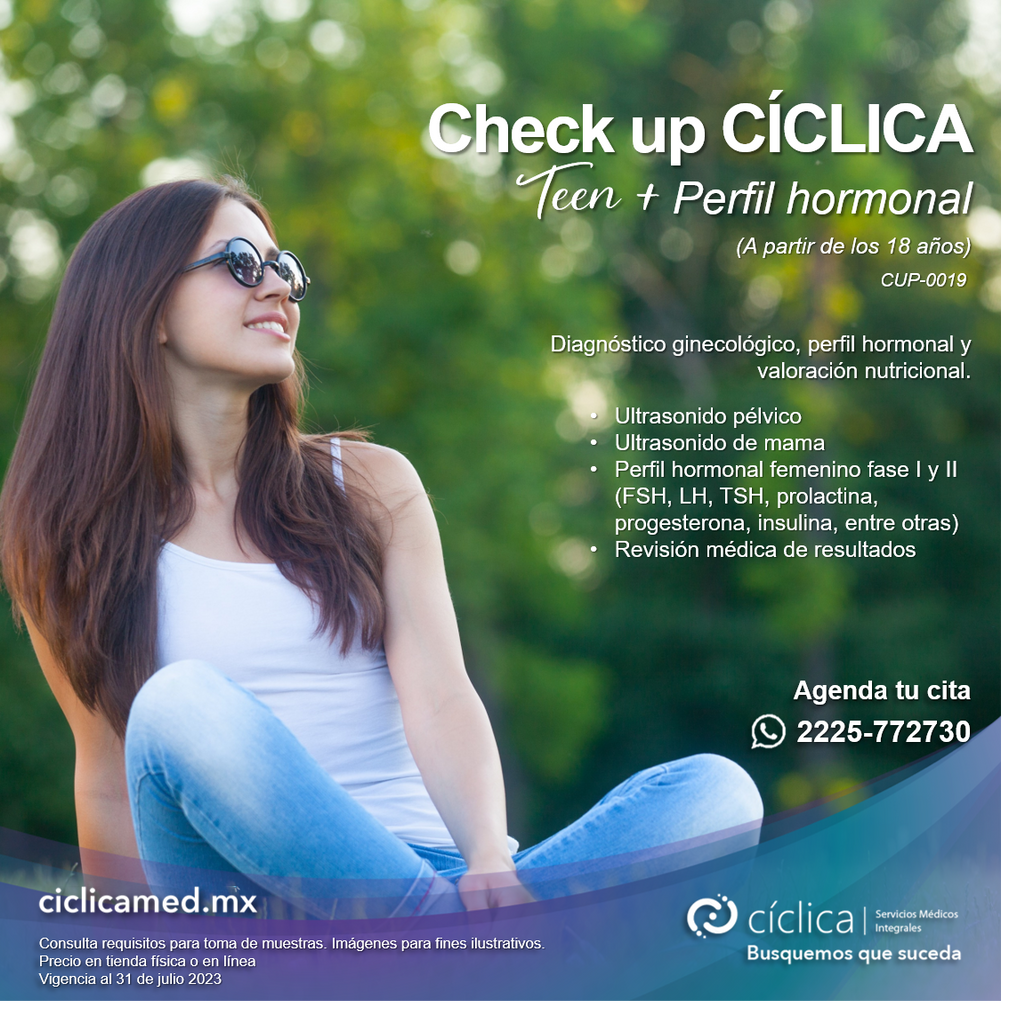 CUP-0019 Check up CÍCLICA Teen + perfil hormonal