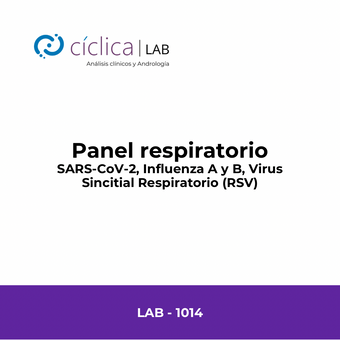 LAB-1014 PANEL RESPIRATORIO (SARS-CoV-2, Influenza A y B, Virus Sincitial Respiratorio RSV)