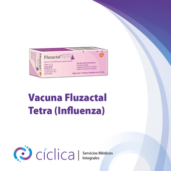VAC-0117 Vacuna Fluzactal® Tetra (Influenza) 1 Dosis