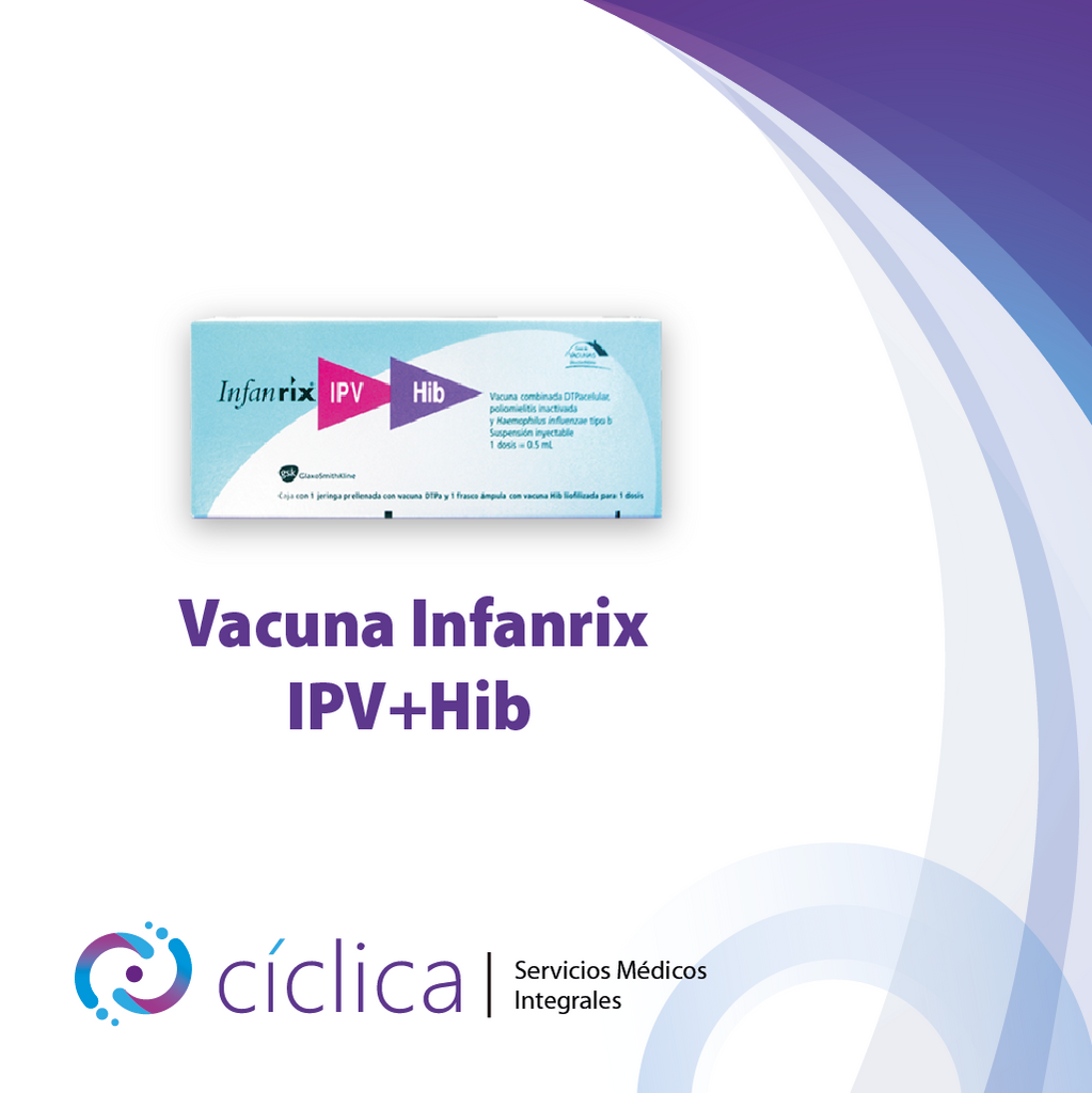 VAC-0098 Vacuna Infanrix® IPV Hib (D.P.T. acelular + Polio+ H.Influenzae)